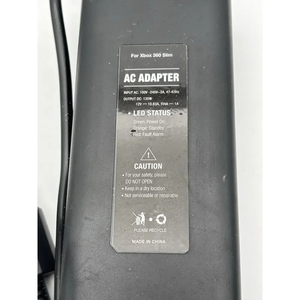 Xbox Slim Power Supply AC Adapter Tested. Works.
